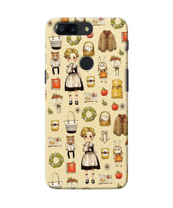 Canvas Girl Print Oneplus 5t Back Cover