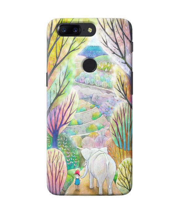 Natual Elephant Girl Oneplus 5t Back Cover