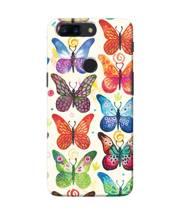 Abstract Butterfly Print Oneplus 5t Back Cover