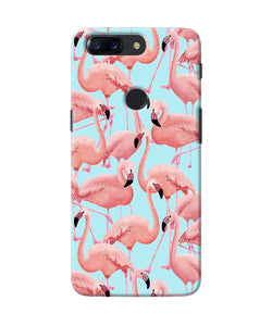Abstract Sheer Bird Print Oneplus 5t Back Cover