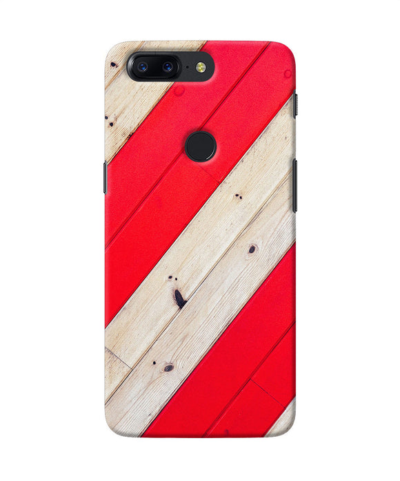 Abstract Red Brown Wooden Oneplus 5t Back Cover
