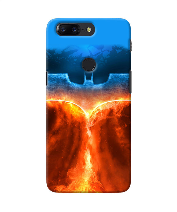 Burning Batman Logo Oneplus 5t Back Cover