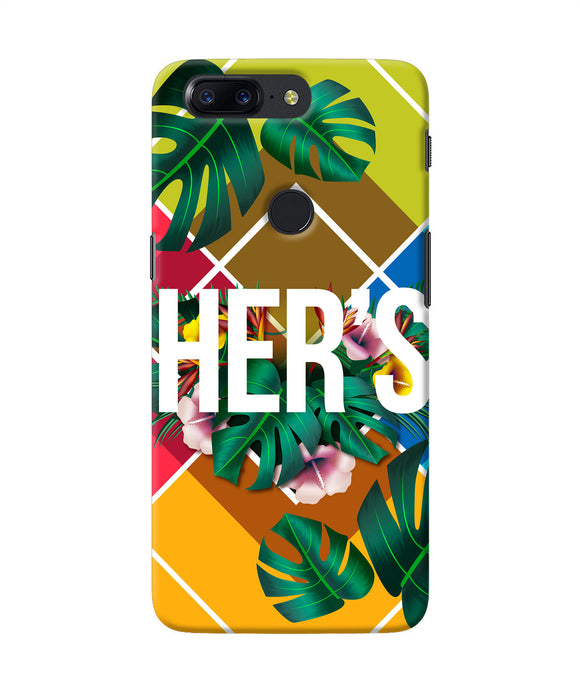 His Her Two Oneplus 5t Back Cover