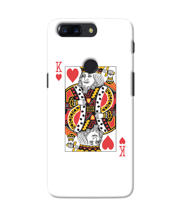 Heart King Card Oneplus 5t Back Cover