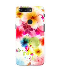 Flowers Print Oneplus 5t Back Cover