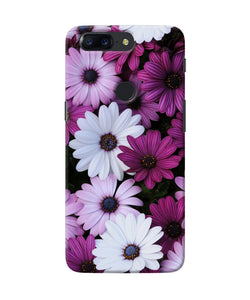 White Violet Flowers Oneplus 5t Back Cover