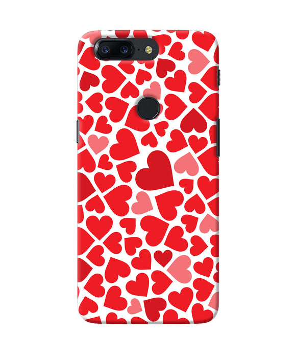 Red Heart Canvas Print Oneplus 5t Back Cover