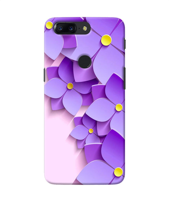 Violet Flower Craft Oneplus 5t Back Cover