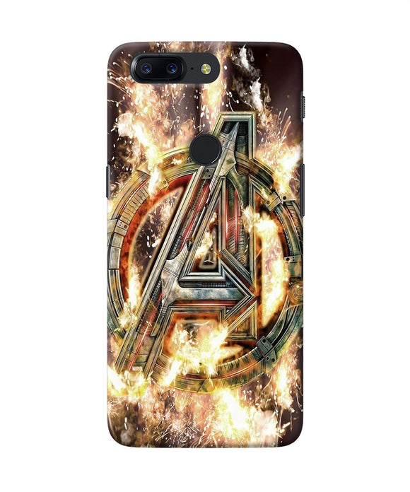 Avengers Burning Logo Oneplus 5t Back Cover