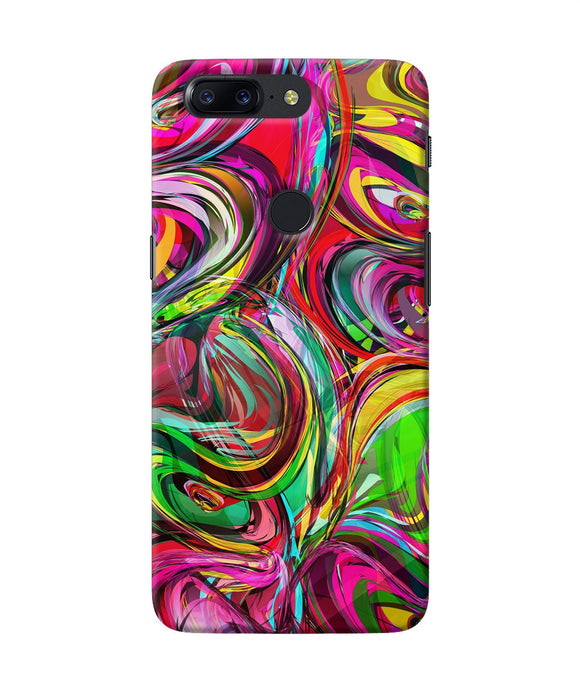 Abstract Colorful Ink Oneplus 5t Back Cover