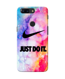 Just Do It Colors Oneplus 5t Back Cover