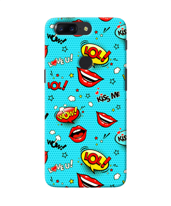 Lol Lips Print Oneplus 5t Back Cover