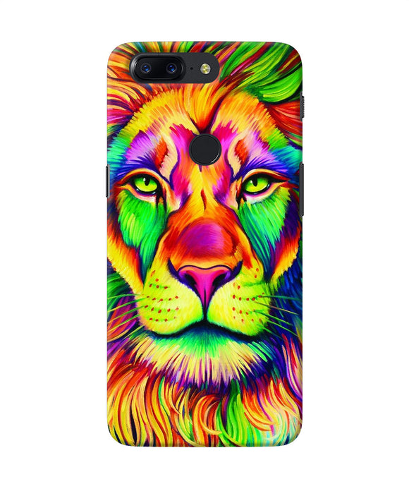 Lion Color Poster Oneplus 5t Back Cover