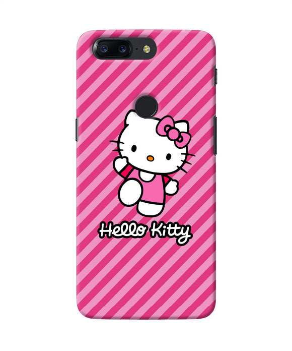 Hello Kitty Pink Oneplus 5t Back Cover