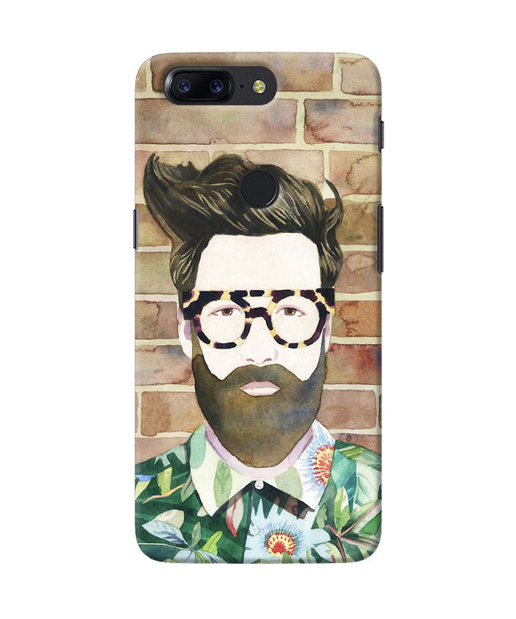 Beard Man With Glass Oneplus 5t Back Cover