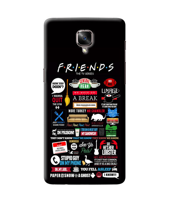 Friends Oneplus 3 / 3t Back Cover