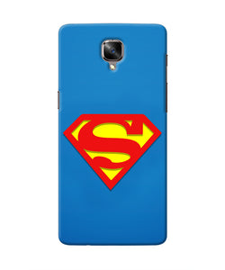 Superman Blue Oneplus 3/3T Real 4D Back Cover