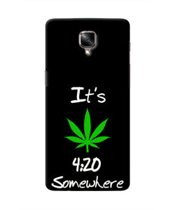 Weed Quote Oneplus 3/3T Real 4D Back Cover