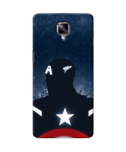 Captain america Shield Oneplus 3/3T Real 4D Back Cover