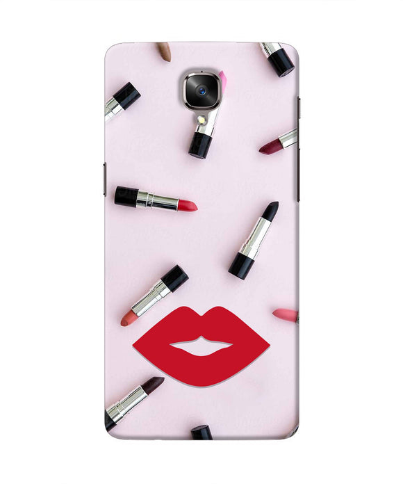 Lips Lipstick Shades Oneplus 3/3T Real 4D Back Cover