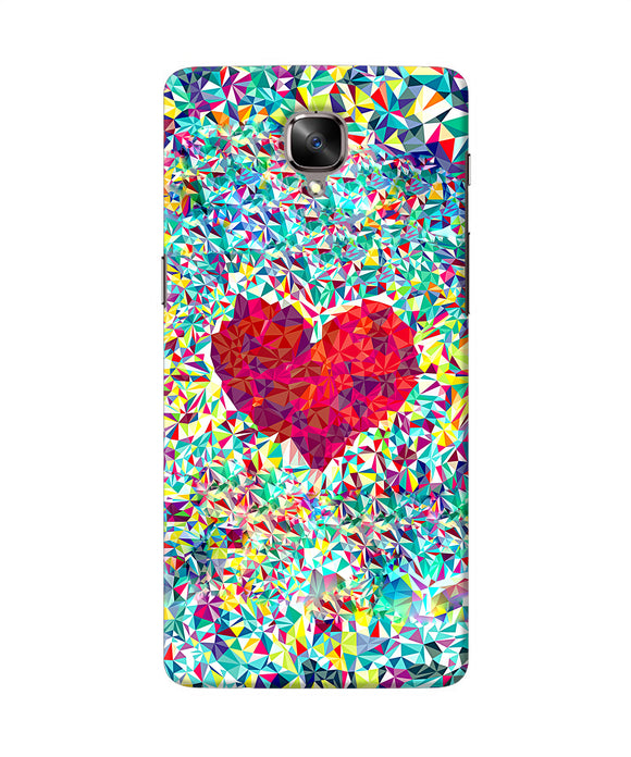 Red Heart Print Oneplus 3 / 3t Back Cover
