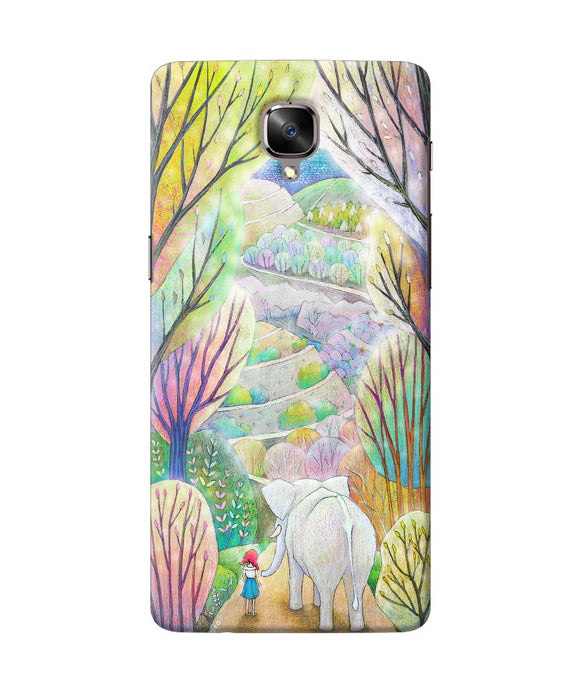 Natual Elephant Girl Oneplus 3 / 3t Back Cover