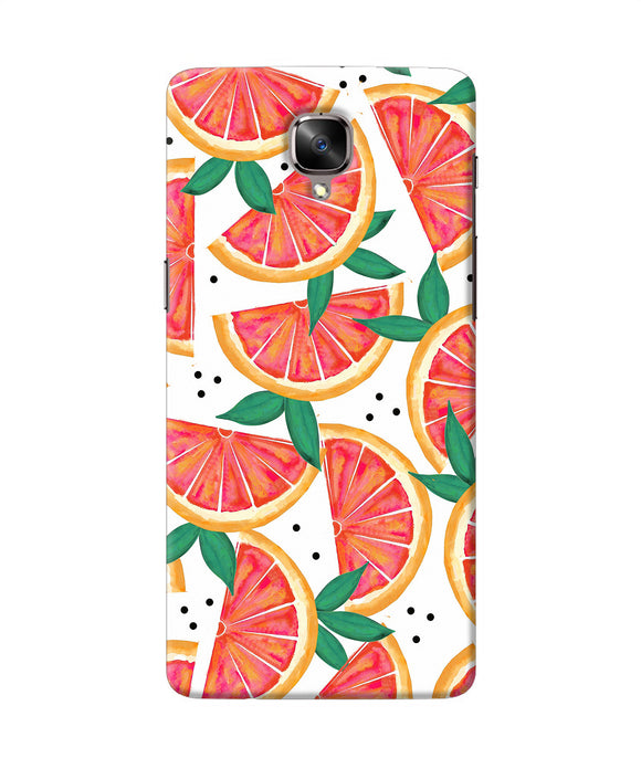 Abstract Orange Print Oneplus 3 / 3t Back Cover