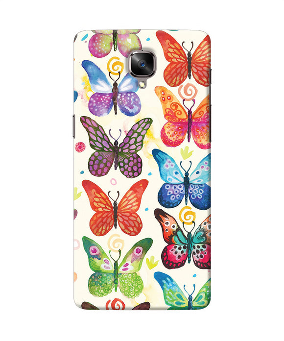 Abstract Butterfly Print Oneplus 3 / 3t Back Cover