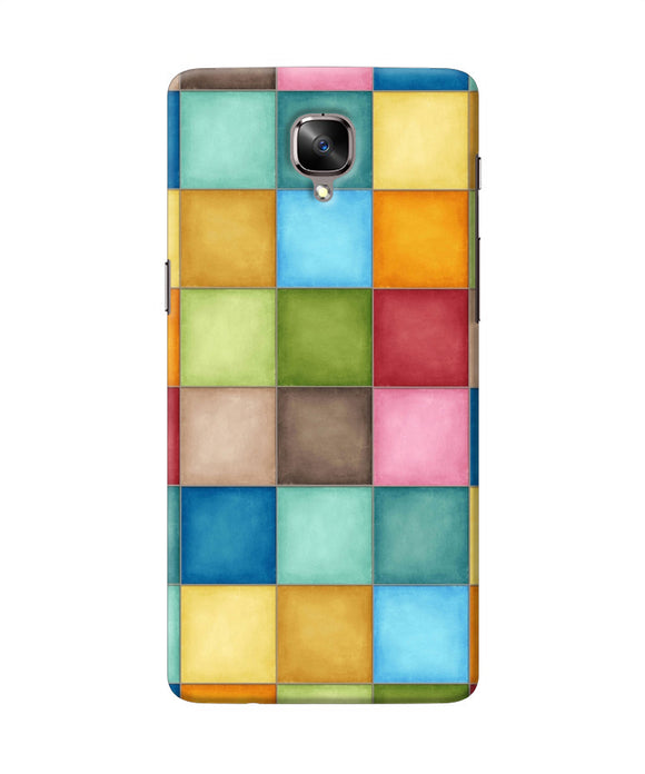 Abstract Colorful Squares Oneplus 3 / 3t Back Cover