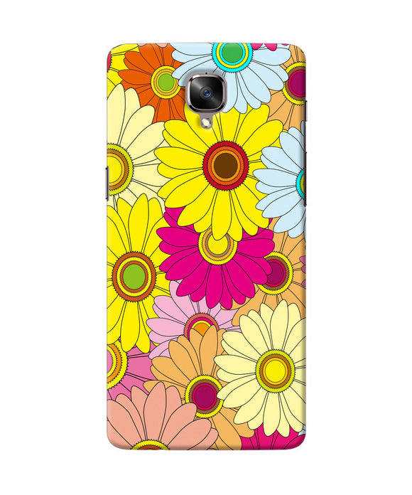 Abstract Colorful Flowers Oneplus 3 / 3t Back Cover