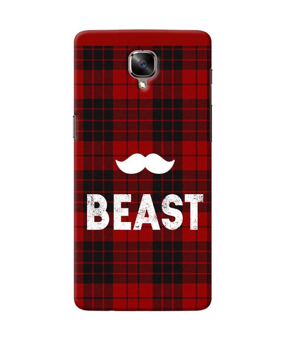 Beast Red Square Oneplus 3 / 3t Back Cover