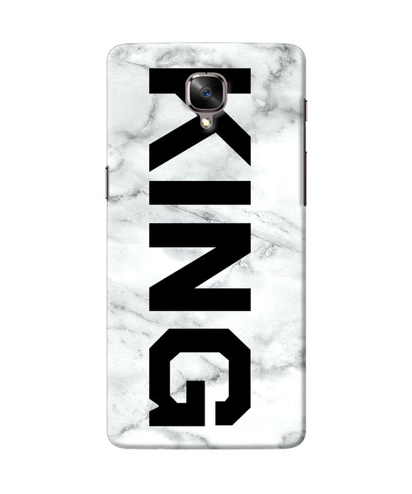 King Marble Text Oneplus 3 / 3t Back Cover