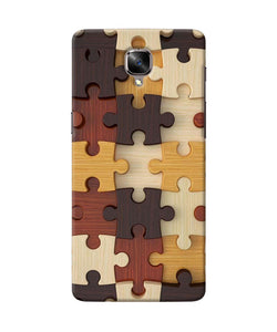 Wooden Puzzle Oneplus 3 / 3t Back Cover