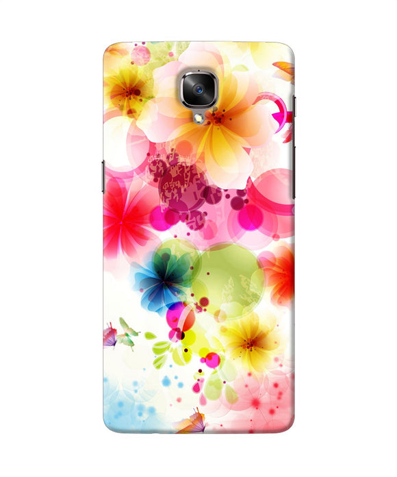 Flowers Print Oneplus 3 / 3t Back Cover