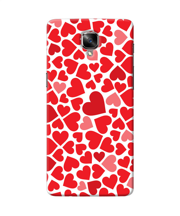 Red Heart Canvas Print Oneplus 3 / 3t Back Cover