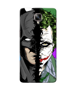 Batman Vs Joker Half Face Oneplus 3 / 3t Back Cover