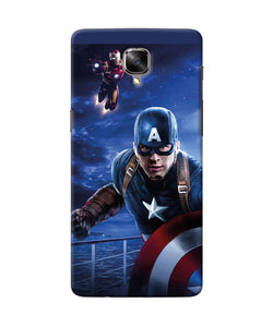 Captain With Ironman Oneplus 3 / 3t Back Cover