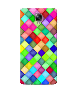 Abstract Colorful Squares Oneplus 3 / 3t Back Cover