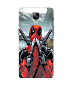 Deadpool With Gun Oneplus 3 / 3t Back Cover