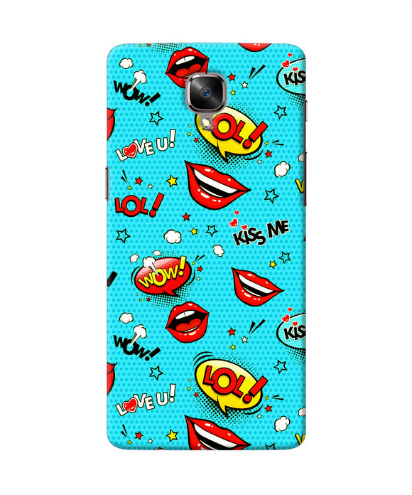 Lol Lips Print Oneplus 3 / 3t Back Cover