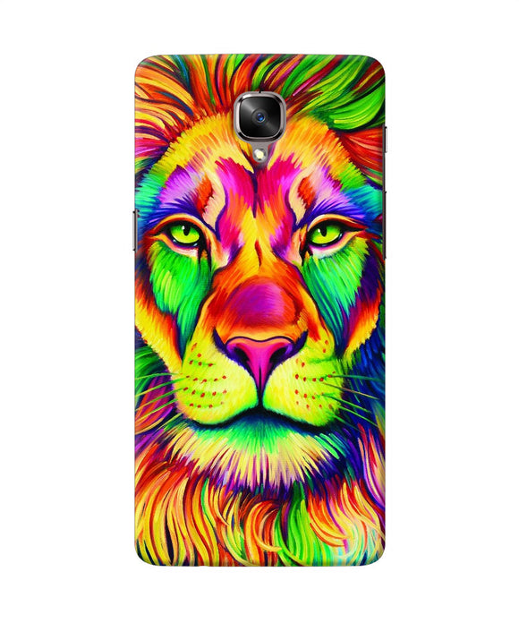 Lion Color Poster Oneplus 3 / 3t Back Cover