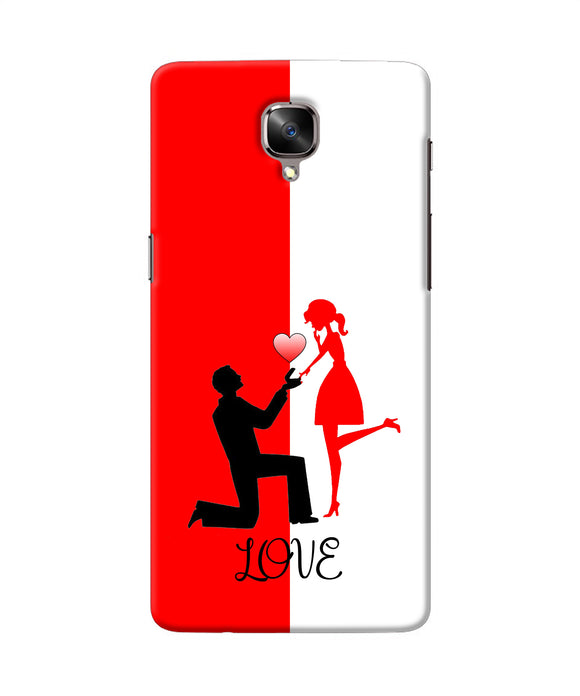 Love Propose Red And White Oneplus 3 / 3t Back Cover