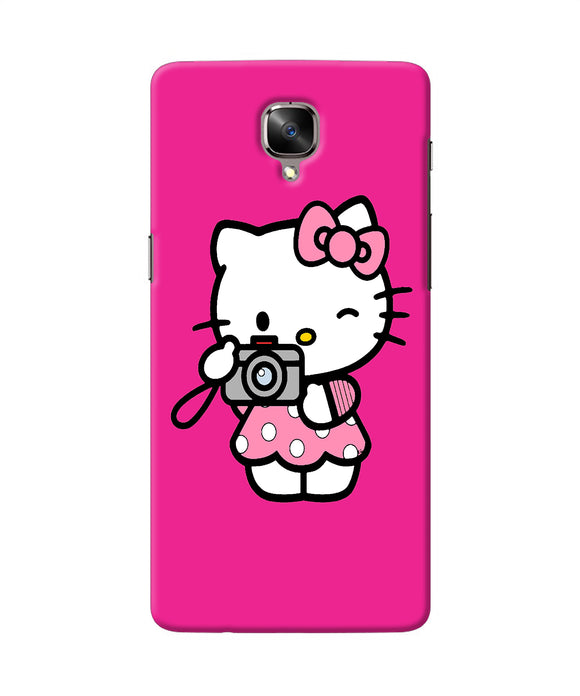 Hello Kitty Cam Pink Oneplus 3 / 3t Back Cover
