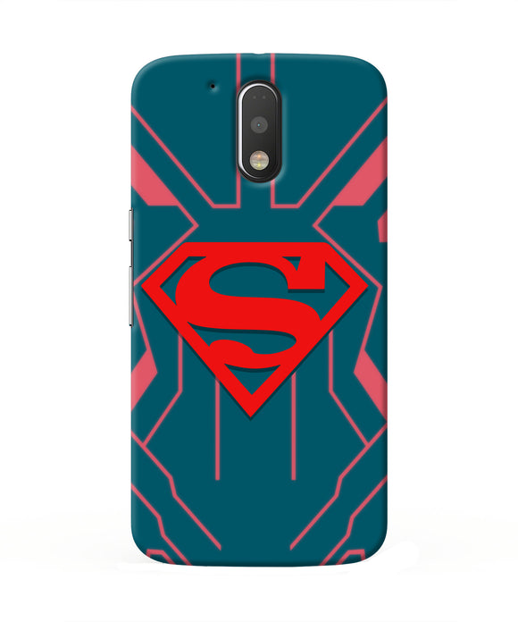 Superman Techno Moto G4/G4 plus Real 4D Back Cover