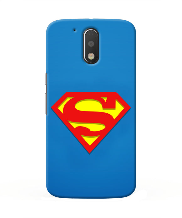 Superman Blue Moto G4/G4 plus Real 4D Back Cover