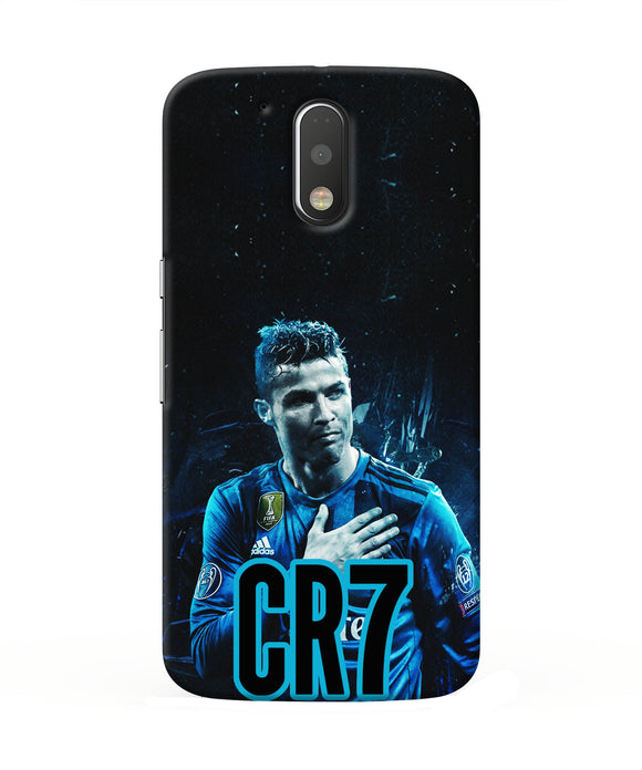 Christiano Ronaldo Blue Moto G4/G4 plus Real 4D Back Cover