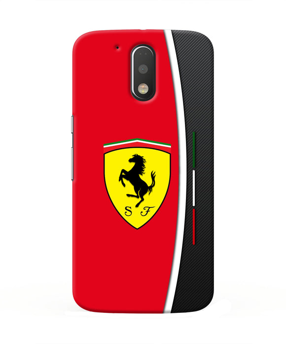 Ferrari Abstract Maroon Moto G4/G4 plus Real 4D Back Cover