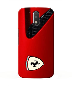 Ferrari Hood Moto G4/G4 plus Real 4D Back Cover