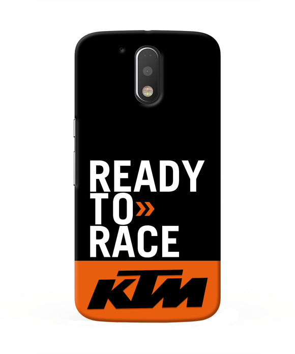 KTM Ready To Race Moto G4/G4 plus Real 4D Back Cover