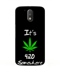 Weed Quote Moto G4/G4 plus Real 4D Back Cover